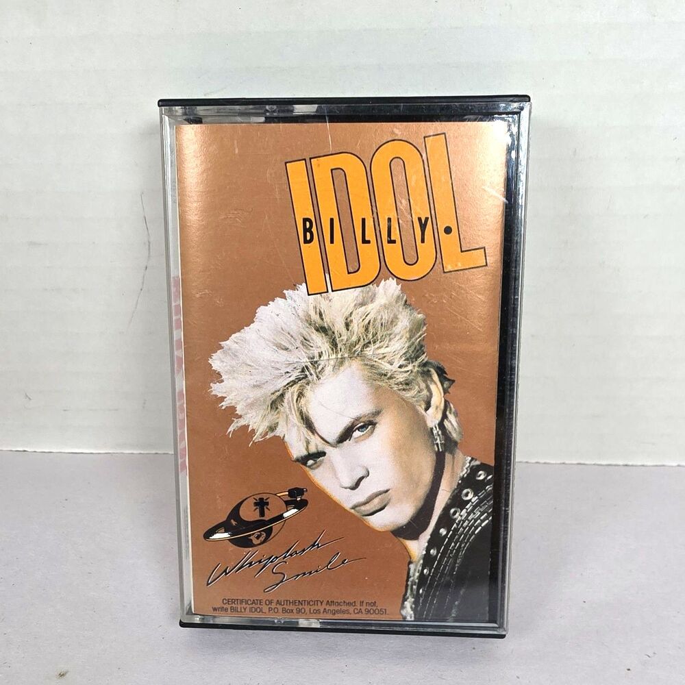 Billy Idol - Whiplash Smile (1986) Cassette Tape - Chrysalis Records - Tested